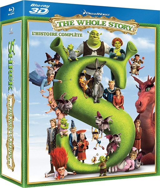  ().  / Shrek: The Complete Collection (2001-2010) 4xBlu-Ray 3D EUR