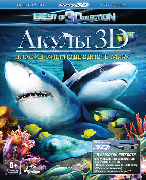  3D:    / Sharks 3D: Kings of the Ocean (2013) BDRip 720p, 1080p, BD-Remux, Blu-Ray [2D/3D] RUS